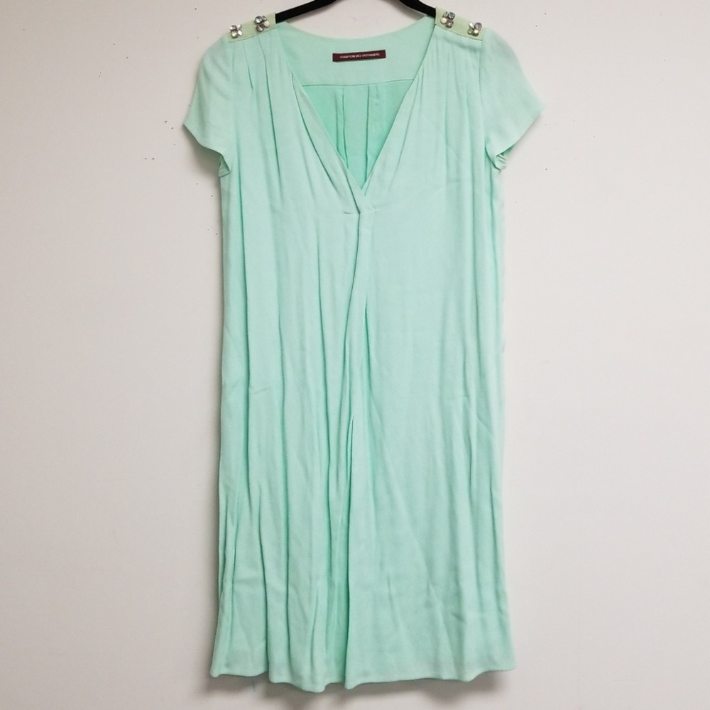 Comptoir Des Cotonniers Mint V-neck A-line Dress